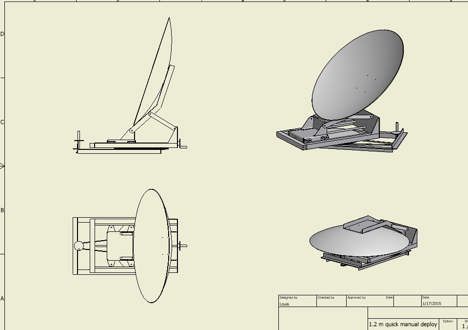 1.2m Quick Deplot antenna